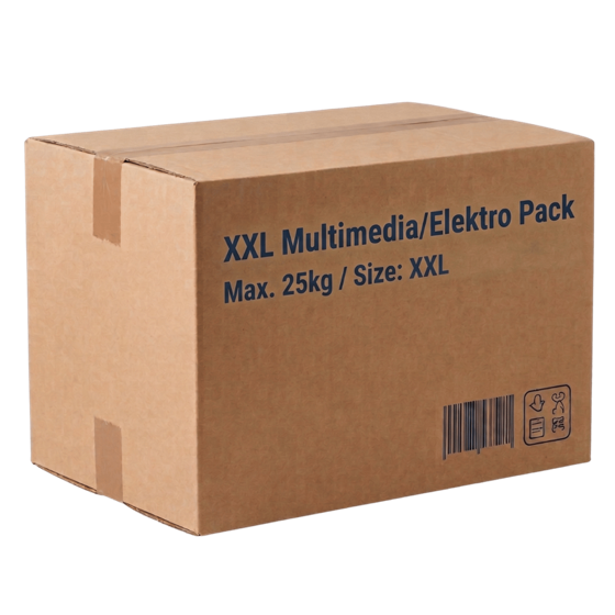 XXL Multimedia/Elektro Pack – großer Versandkarton mit Aufdruck